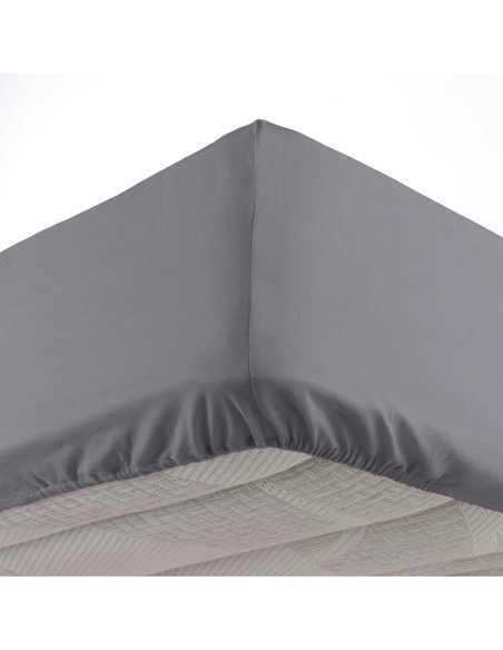 Drap-housse 140 x 190 cm Microfibre anthracite