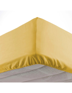 Drap-housse 140 x 190 cm Microfibre miel