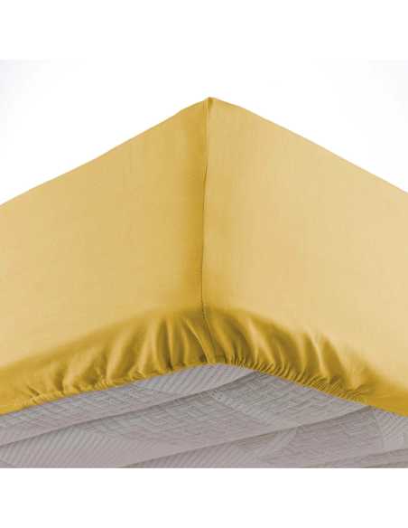 Drap-housse 140 x 190 cm Microfibre miel