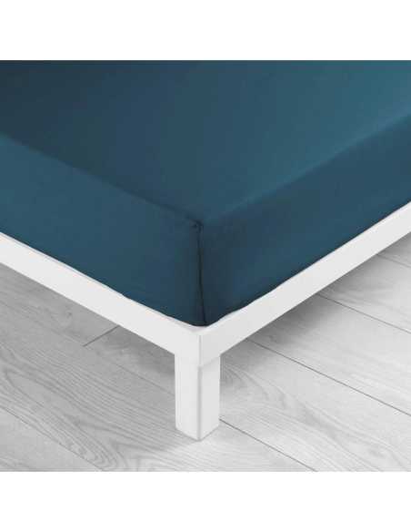 Drap-housse 160 x 200 cm Lina bleu