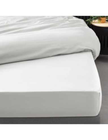 Drap-housse 160 x 200 cm Percale blanc