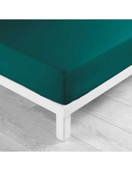Drap-housse 90 x 190 cm Lina émeraude