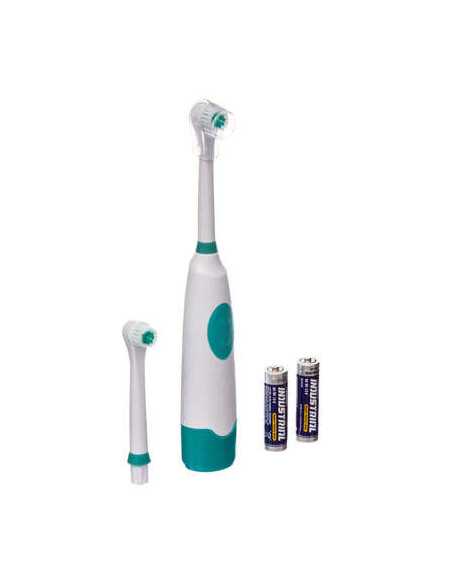 Brosse à dent électrique, 2 têtes et piles