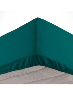 Drap-housse 90 x 190 cm Microfibre émeraude