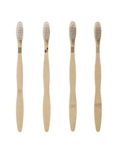 4 brosses à dent électrique en bambou