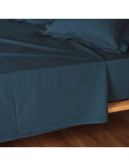 Drap plat 180 x 290 cm Lina bleu
