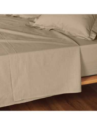Drap plat 240 x 300 cm Lina sable
