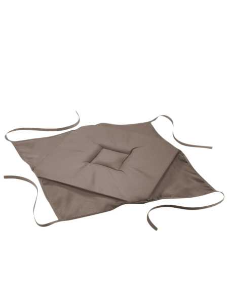 Galette de chaise 4 rabats 36 x 36 cm Essentiel taupe