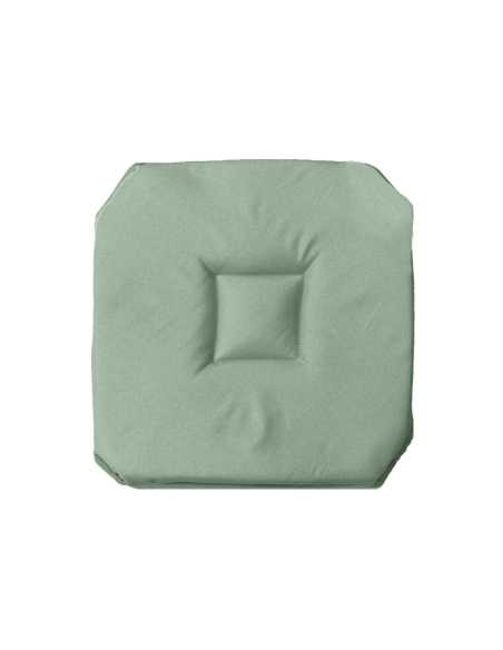 Galette de chaise 4 rabats 36 x 36 cm Essentiel sauge