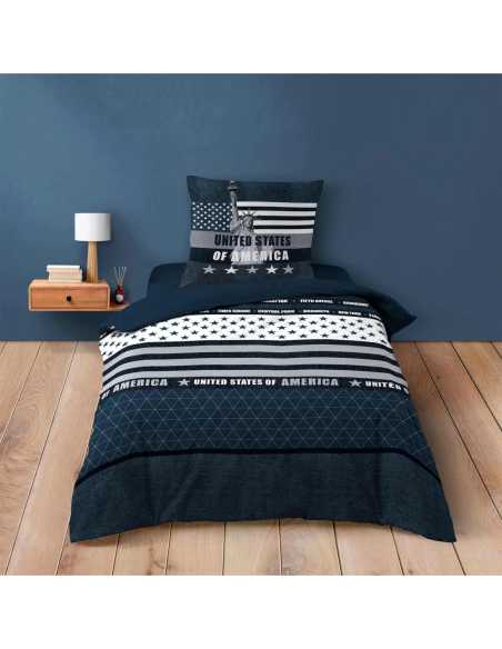 Parure de lit 2 pièces 140 x 200 cm Coton states