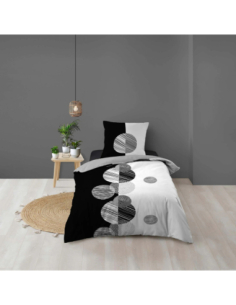 Parure de lit 2 pièces 140 x 200 cm Coton stormi