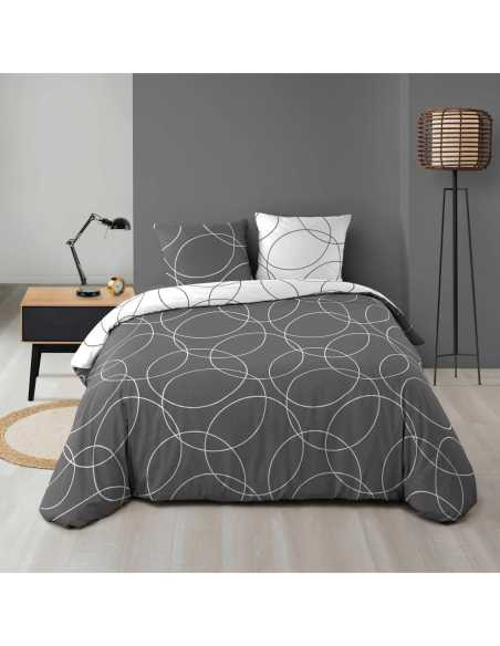 Parure de lit 3 pièces 240 x 220 cm Microfibre elton