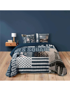 Parure de lit 3 pièces 200 x 200 cm Coton brooklyn