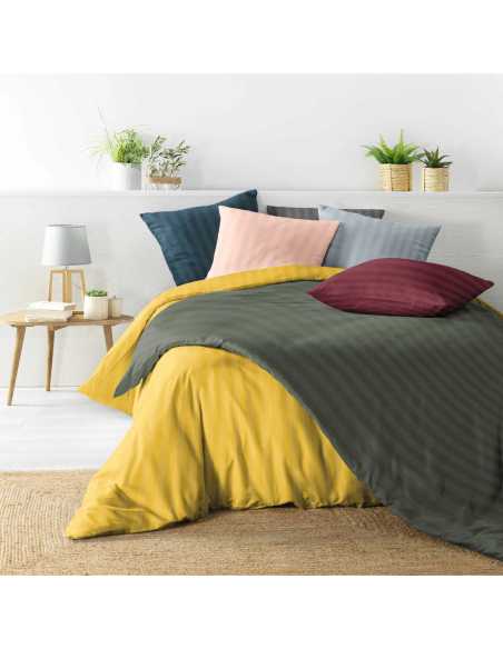 Parure de lit 3 pièces 240 x 220 cm Microfibre cléo blanc