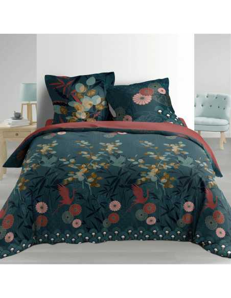 Parure de lit 3 pièces 240 x 220 cm Percale yuki