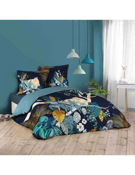 Parure de lit 3 pièces 260 x 240 cm Coton mistic