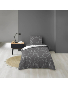 Parure de lit 2 pièces 140 x 200 cm Microfibre elton