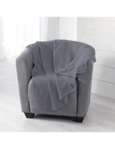Plaid polaire 125 x 150 cm Milou anthracite