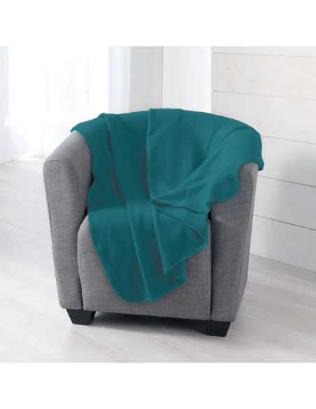 Plaid polaire 125 x 150 cm Milou bleu