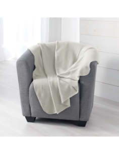 Plaid polaire 125 x 150 cm Milou naturel
