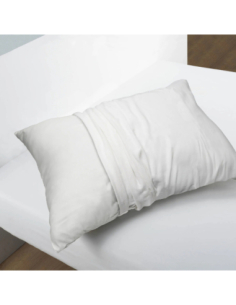 Protection d'oreiller 50 x 70 cm molleton blanc