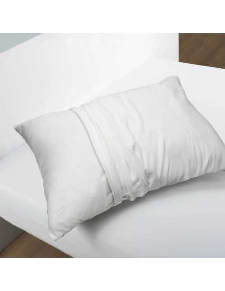 Protection d'oreiller 50 x 70 cm molleton blanc