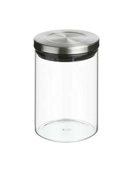 Bocal verre et inox 0,6 litres hermétique