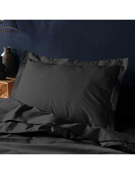 Taie d'oreiller 50 x 70 cm Lina noir