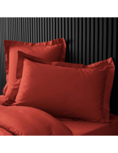 Taie d'oreiller 50 x 70 cm Percale tomette 2