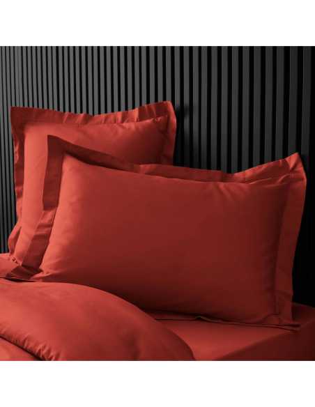 Taie d'oreiller 50 x 70 cm Percale tomette