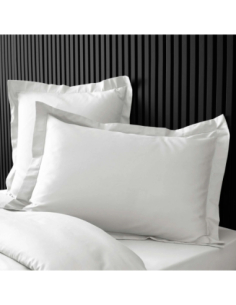 Taie d'oreiller 50 x 70 cm Percale blanc 2