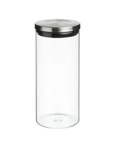 Bocal verre et inox 1,3 litres hermétique