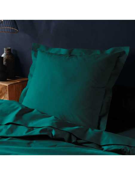 Taie d'oreiller 63 x 63 cm Lina émeraude
