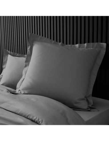 Taie d'oreiller 63 x 63 cm Percale gris