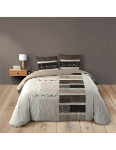 Parure de lit 3 pièces 200 x 200 cm Coton so natural