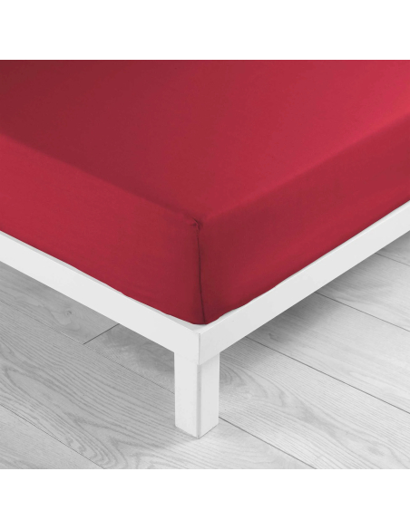 Drap-housse 90 x 190 cm Lina marsala