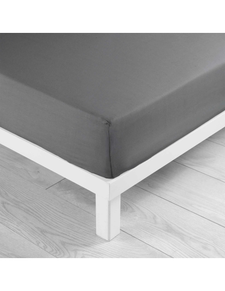 Drap-housse 180 x 200 cm Lina anthracite