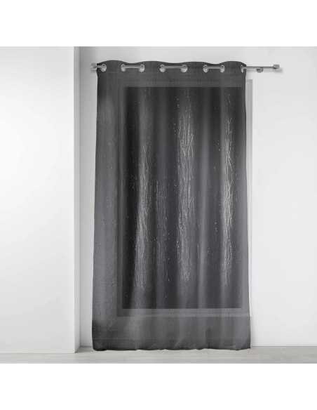 Voilage à œillets 140 x 180 cm Filiane anthracite