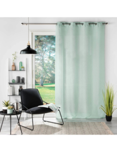 Voilage à œillets 140 x 180 cm Soane menthe 2