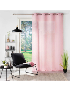Voilage à œillets 140 x 180 cm Soane rose 2