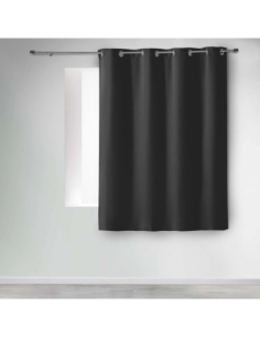 Rideau à œillets 140 x 180 cm Occultant charbon