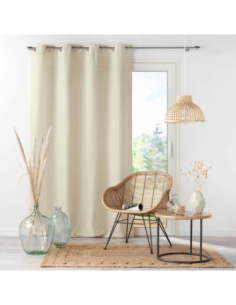 Rideau à œillets 140 x 260 cm Absolu naturel 2