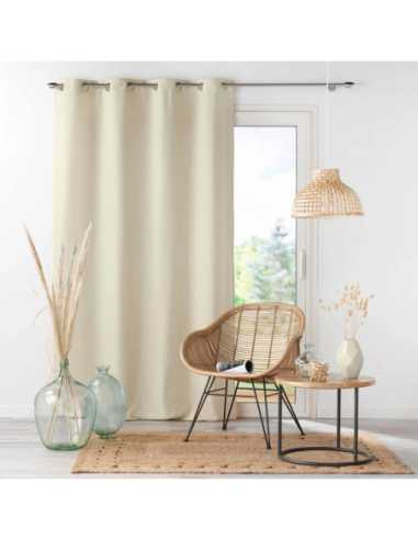 Rideau à œillets 140 x 260 cm Absolu naturel