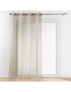 Voilage à œillets 140 x 240 cm Amani taupe