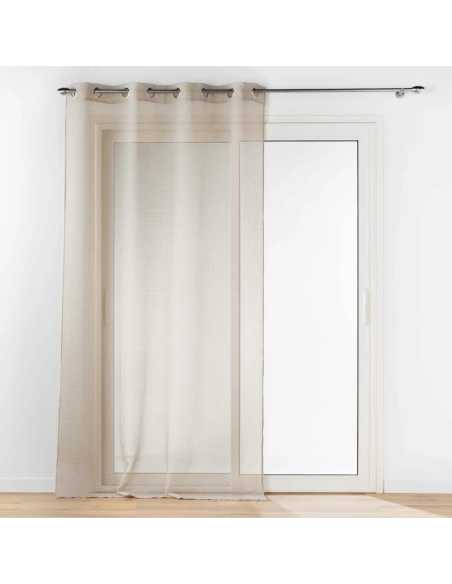 Voilage à œillets 140 x 240 cm Amani taupe