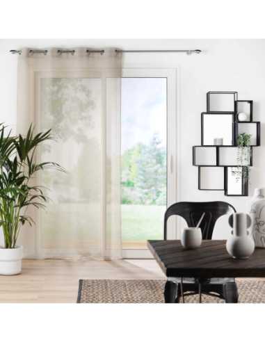 Voilage à œillets 140 x 240 cm Amani taupe