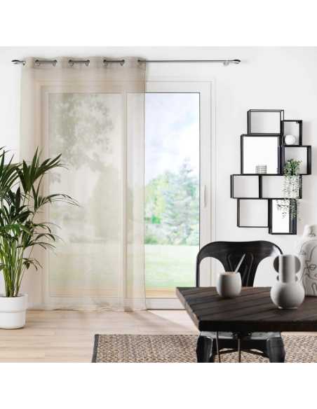 Voilage à œillets 140 x 240 cm Amani taupe
