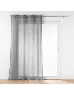 Voilage à œillets 140 x 240 cm Carlin anthracite