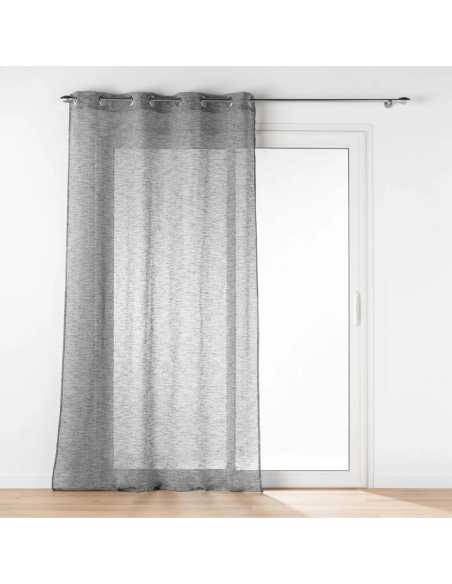 Voilage à œillets 140 x 240 cm Carlin anthracite