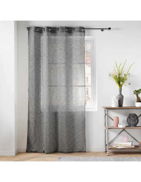 Voilage à œillets 140 x 240 cm Carlin anthracite